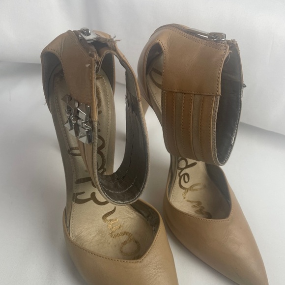 Sam Edelman Tan Leather Heels - Picture 1 of 11